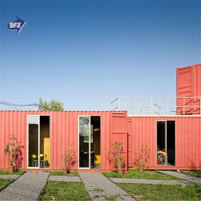 kwaliteit  Colorful Prefabricated log cabin container office tiny house modular house prefabricated homes fabriek