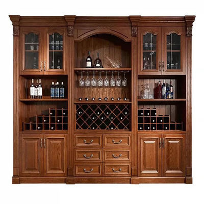 kwaliteit  Other Hertz Solid Wood American Classic Style Customized Size Modular Wine Cabinet fabriek