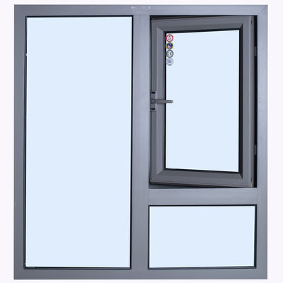 kwaliteit  Folding Screen 1 Hour /1.5 Hour Cutoff Bridge Aluminum Alloy Fire Proof Glass Casement Window fabriek