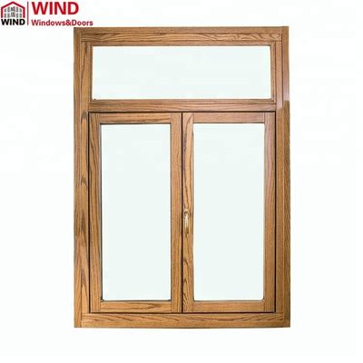 kwaliteit  Swing CE Certification Airtight Aluminum Clad Timber Flush Profile Casement Windows fabriek